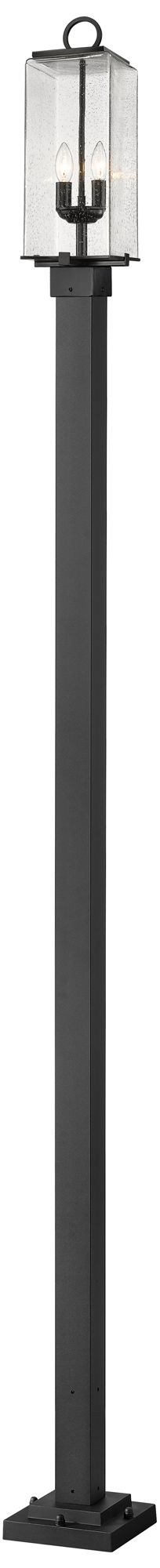 Sana by Z-Lite Black 114.25 inch 2 Light Outdoor Post Mounted Fixture