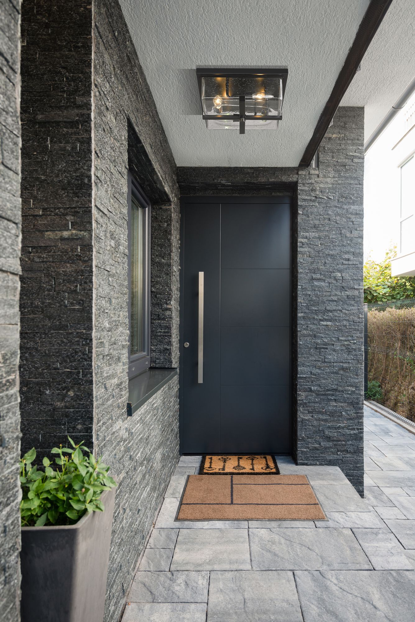 Image 3 Sana by Z-Lite Black 12 inch 4 Light Outdoor Flush Ceiling Mount Fixture more views