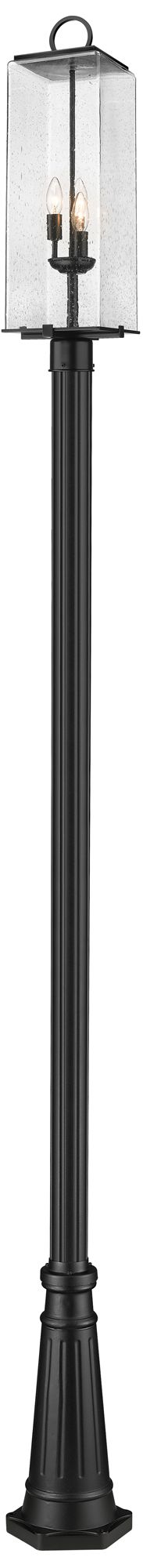 Sana by Z-Lite Black 120.5 inch 3 Light Outdoor Post Mounted Fixture