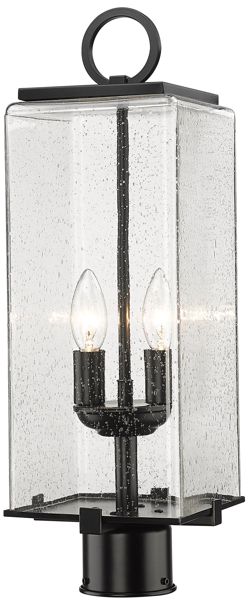 Sana by Z-Lite Black 20.25 inch 2 Light Outdoor Post Mount Fixture