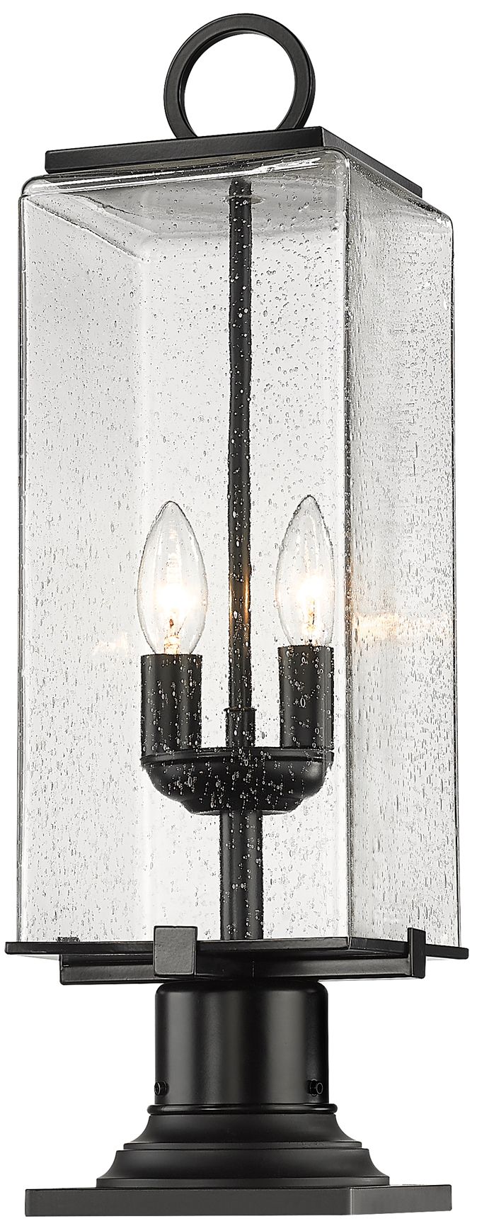 Image 4 Sana by Z-Lite Black 22.25 inch 2 Light Outdoor Pier Mounted Fixture more views
