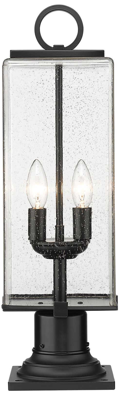 Image 5 Sana by Z-Lite Black 22.25 inch 2 Light Outdoor Pier Mounted Fixture more views
