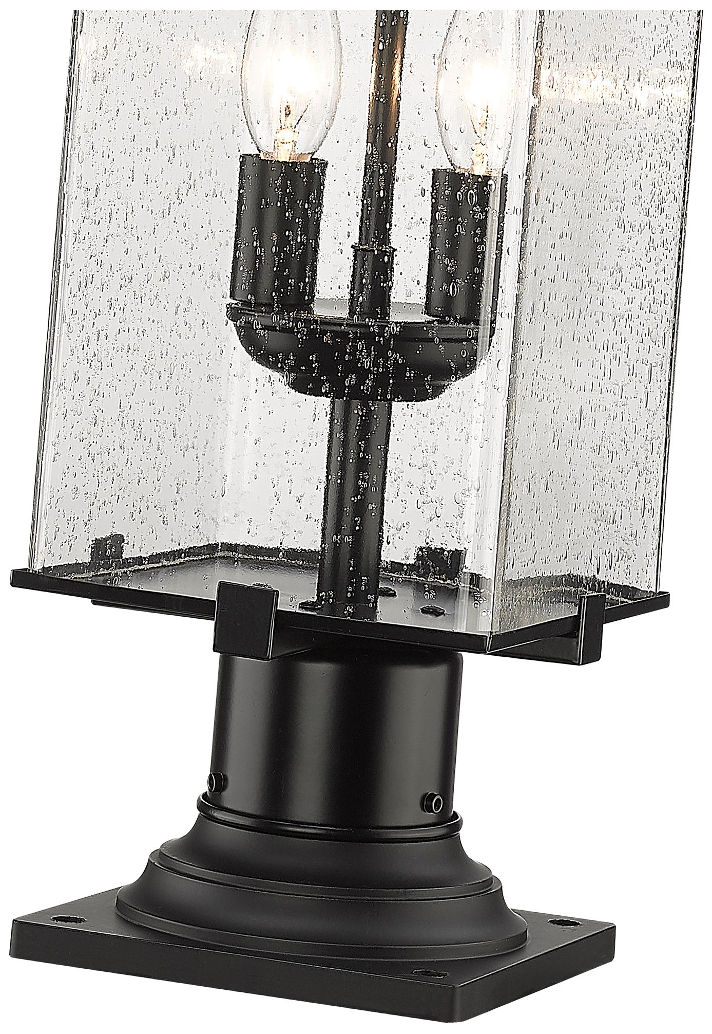 Image 6 Sana by Z-Lite Black 22.25 inch 2 Light Outdoor Pier Mounted Fixture more views