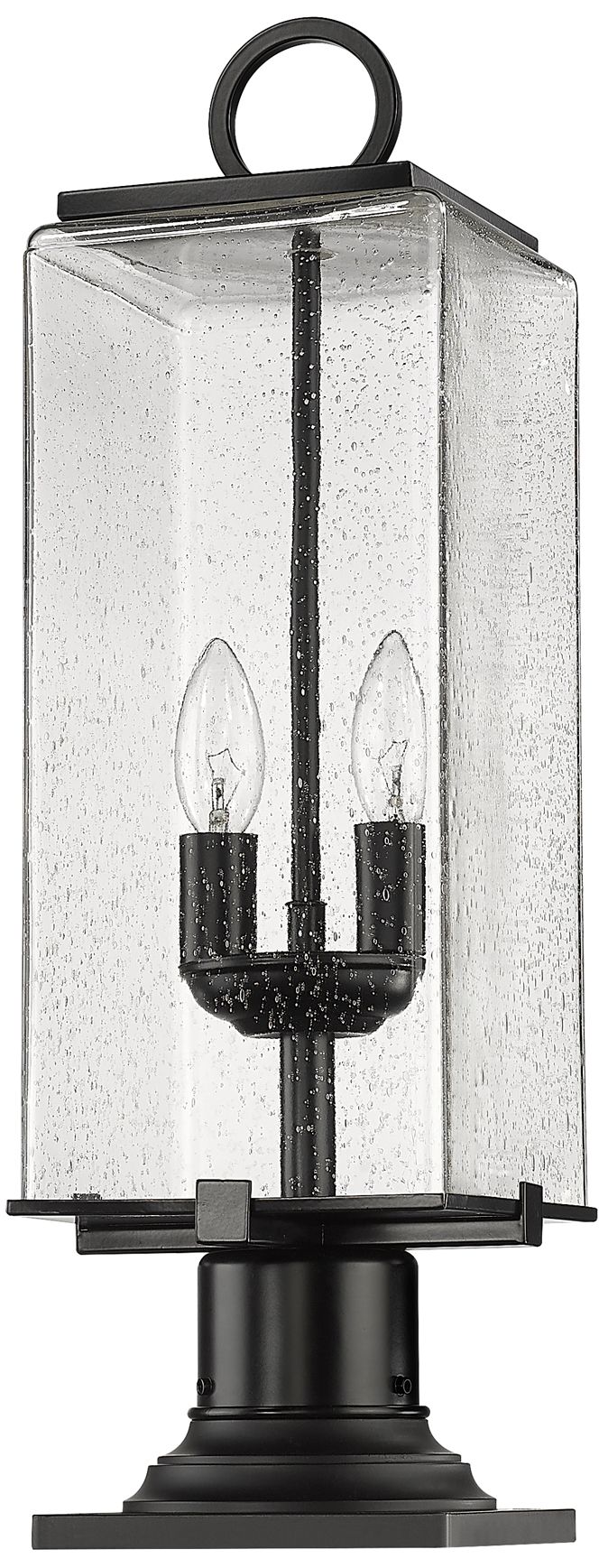 Image 7 Sana by Z-Lite Black 22.25 inch 2 Light Outdoor Pier Mounted Fixture more views