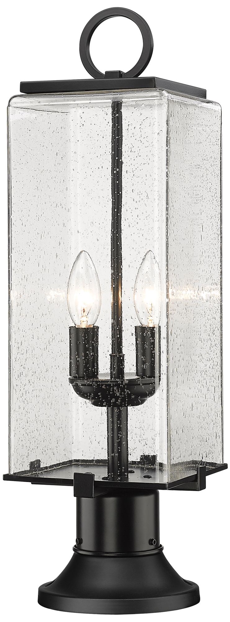 Sana by Z-Lite Black 22.25 inch 2 Light Outdoor Pier Mounted Fixture