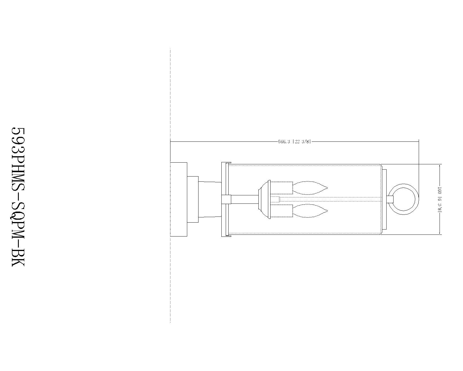 Sana by Z-Lite Black 22 inch 2 Light Outdoor Pier Mounted Fixture