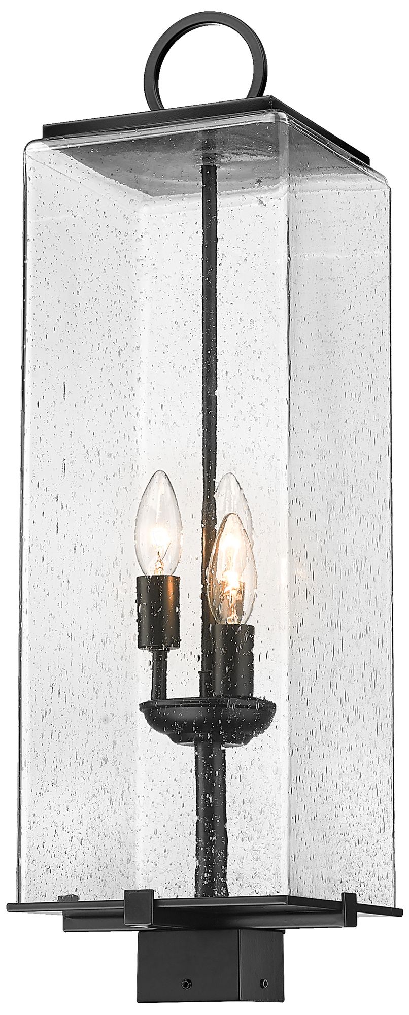 Sana by Z-Lite Black 26.25 inch 3 Light Outdoor Post Mount Fixture