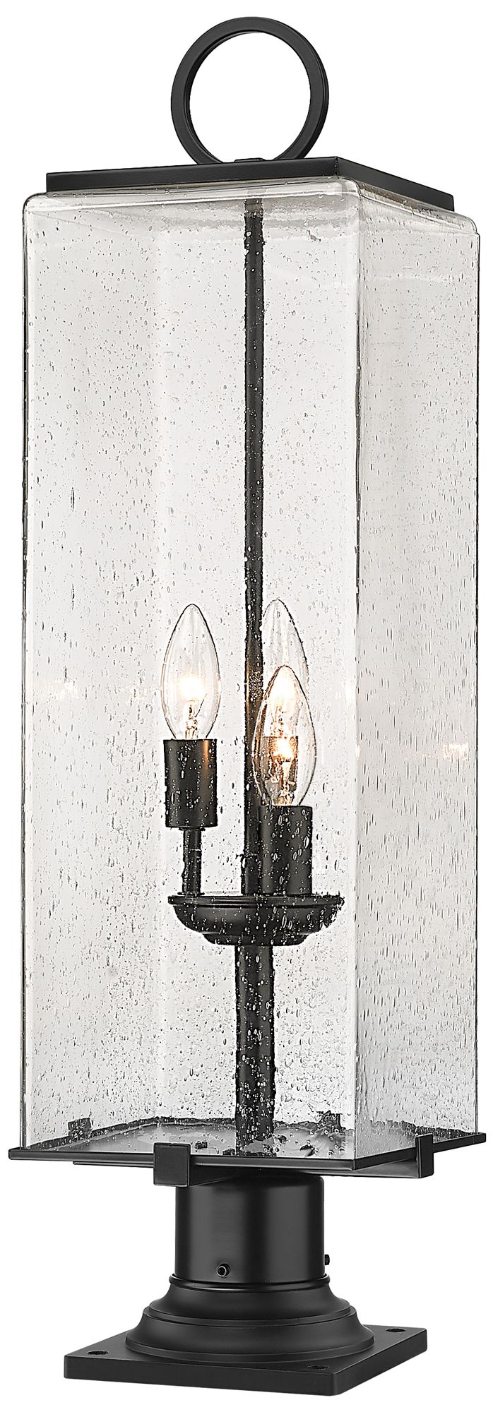 Sana by Z-Lite Black 28.5 inch 3 Light Outdoor Pier Mounted Fixture