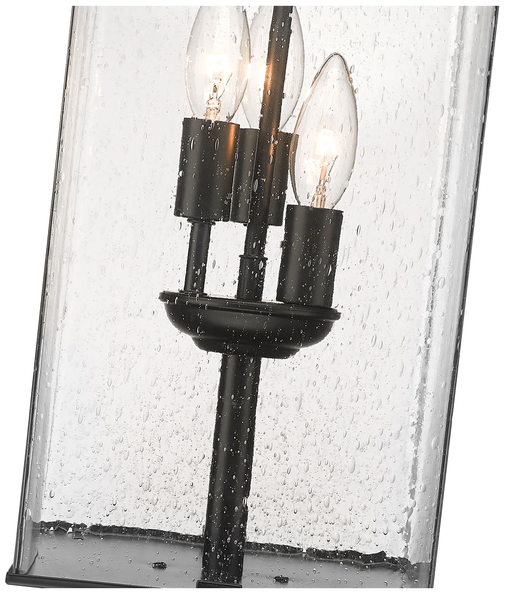 Image 6 Sana by Z-Lite Black 28.5 inch 3 Light Outdoor Pier Mounted Fixture more views