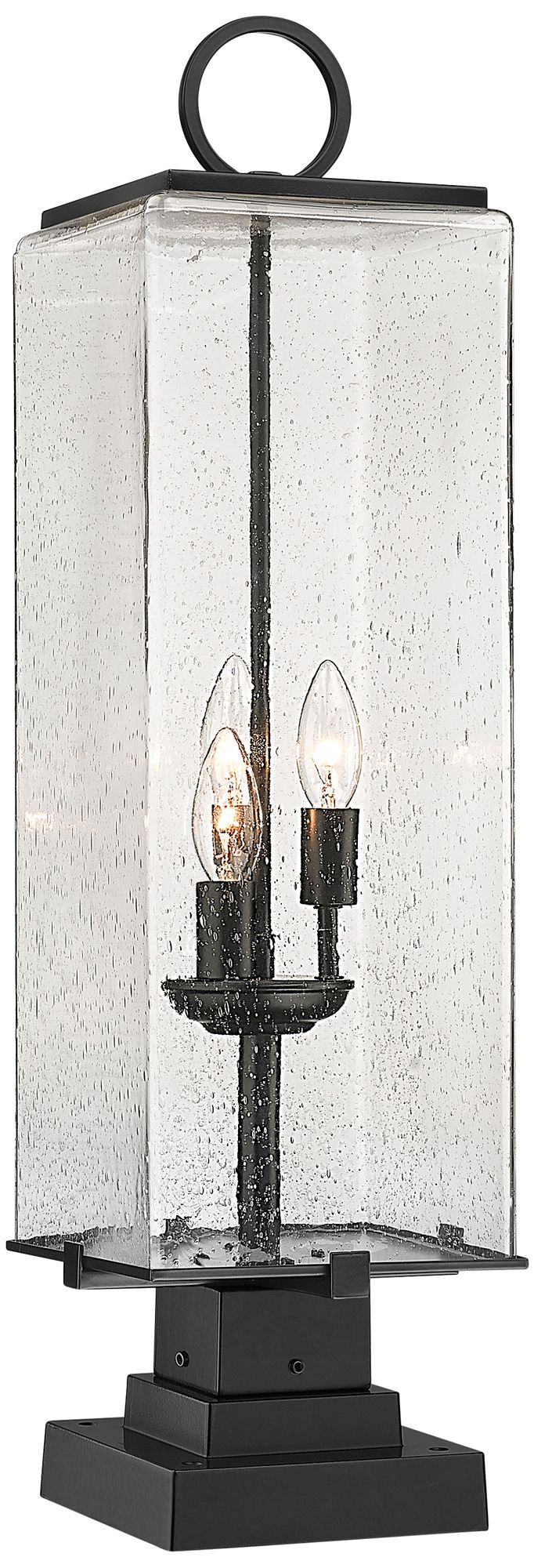 Sana by Z-Lite Black 28.75 inch 3 Light Outdoor Pier Mounted Fixture