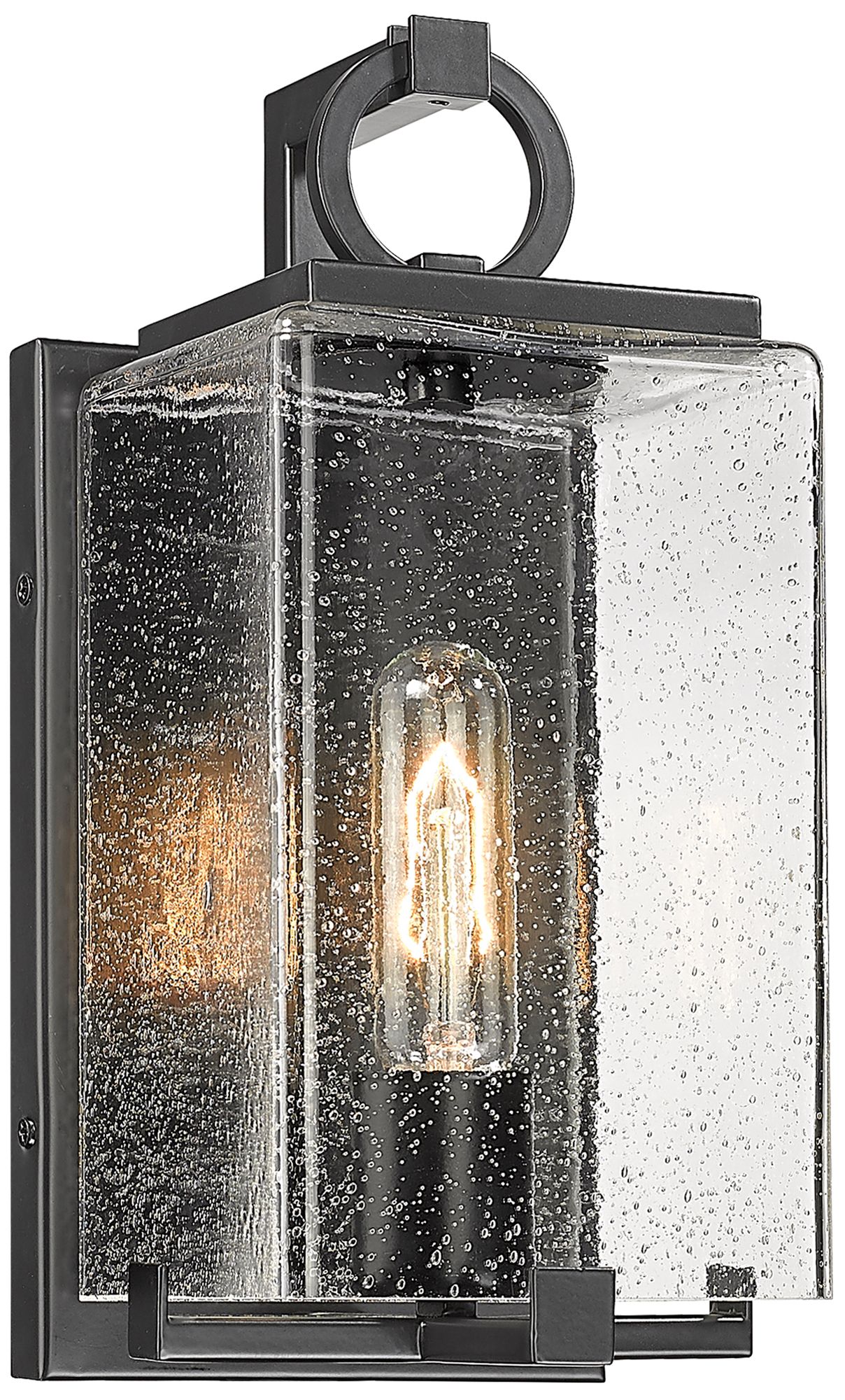 Sana by Z-Lite Black 5.75 inch 1 Light Outdoor Wall Sconce