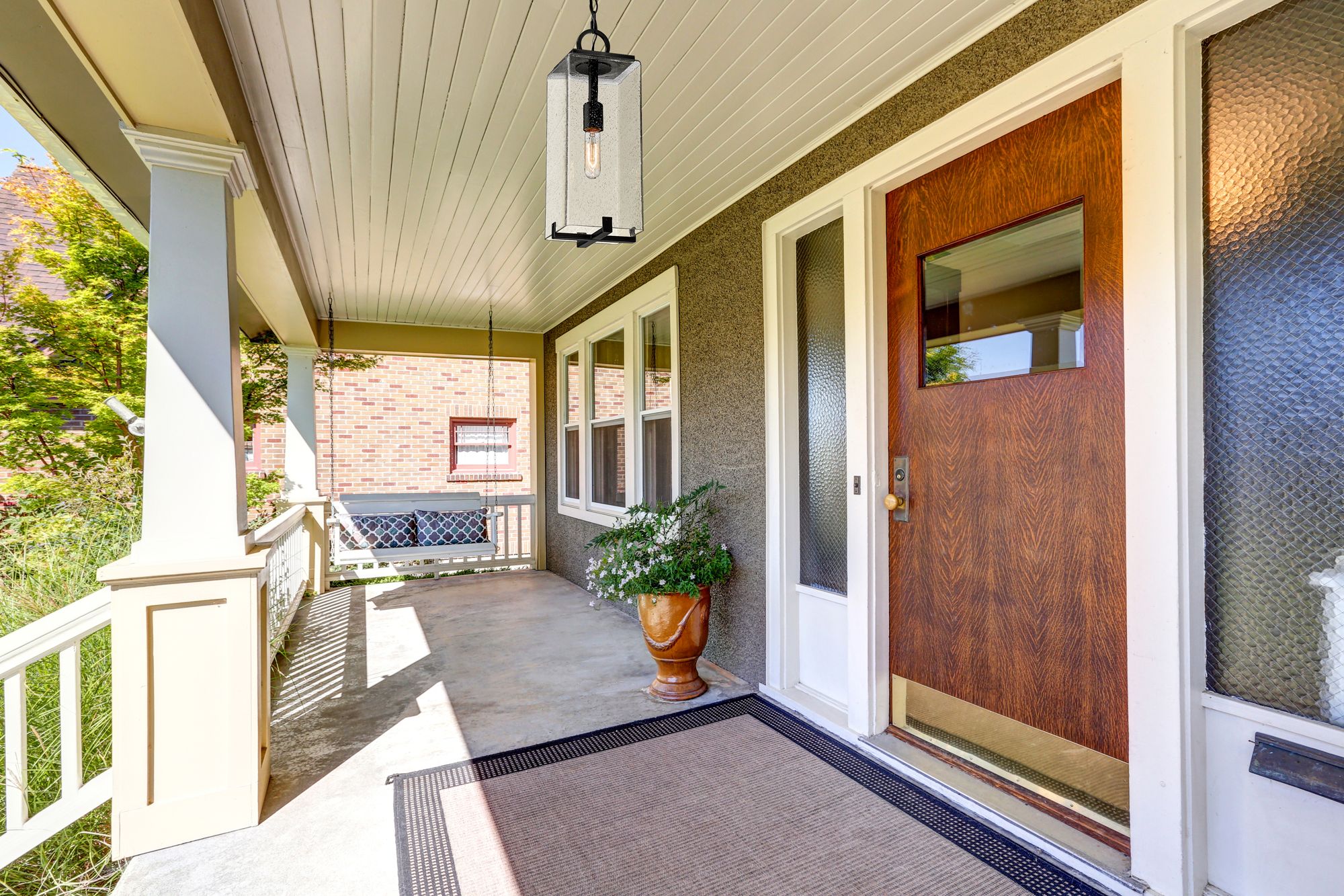 Image 3 Sana by Z-Lite Black 6.75 inch 1 Light Outdoor Chain Mount Ceiling Fixture more views