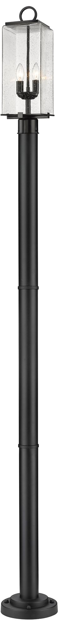Sana by Z-Lite Black 94 inch 2 Light Outdoor Post Mounted Fixture
