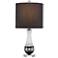 Sanchez Frosted and Black Glass Accent Table Lamp
