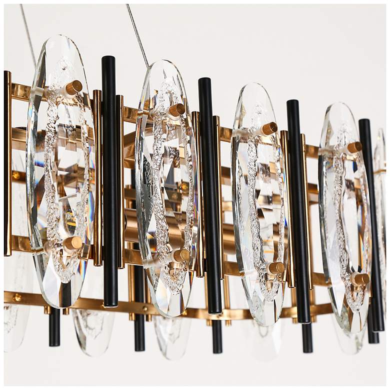Image 6 Sancoas 5-Light Black Gold Crystal Island Chandelier more views