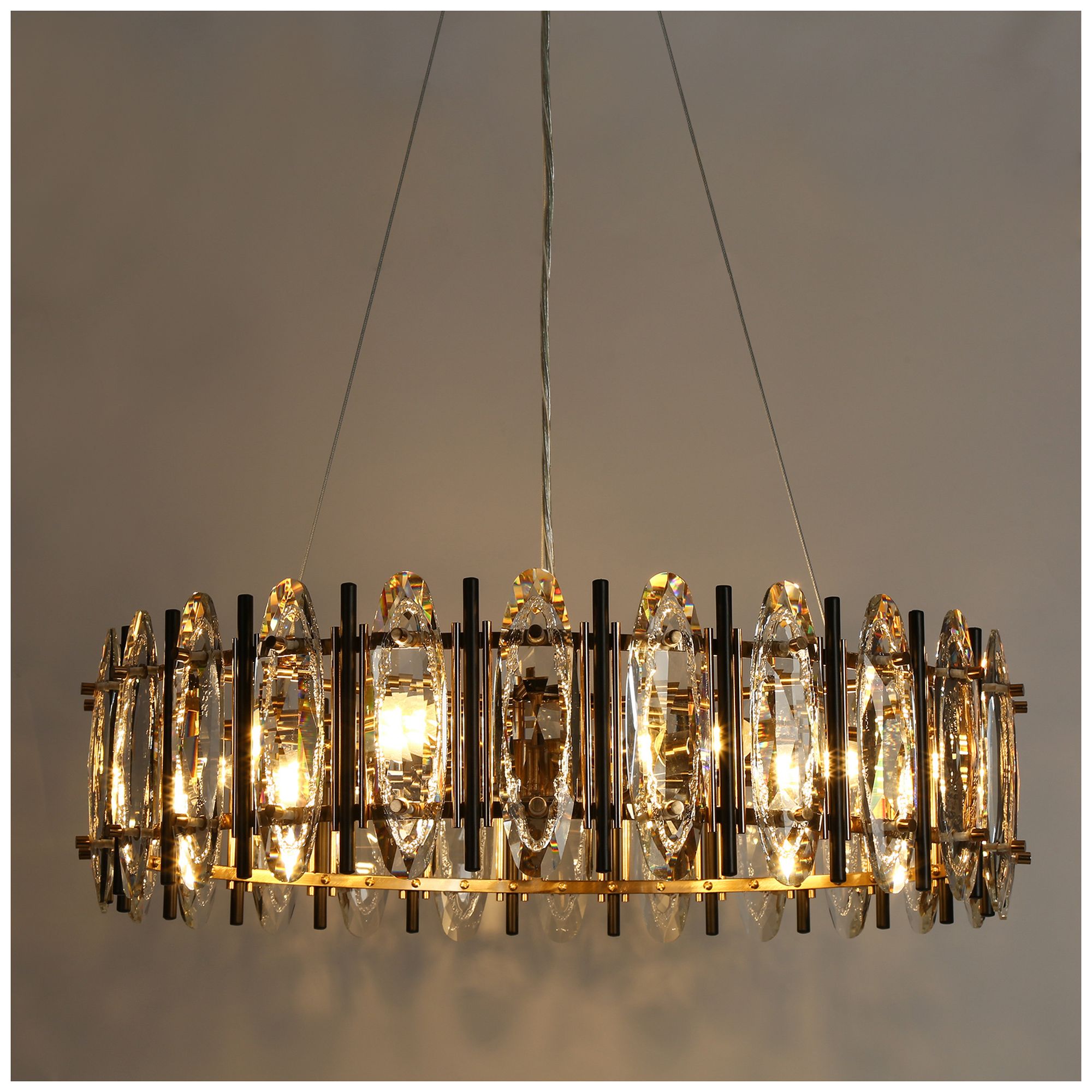Image 4 Sancoas 6-Light Black Gold Crystal Chandelier - Made to Order more views