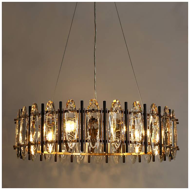 Image 4 Sancoas 6-Light Black Gold Crystal Chandelier more views
