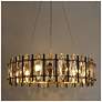 4_Sancoas 6-Light Black Gold Crystal Chandelier more views