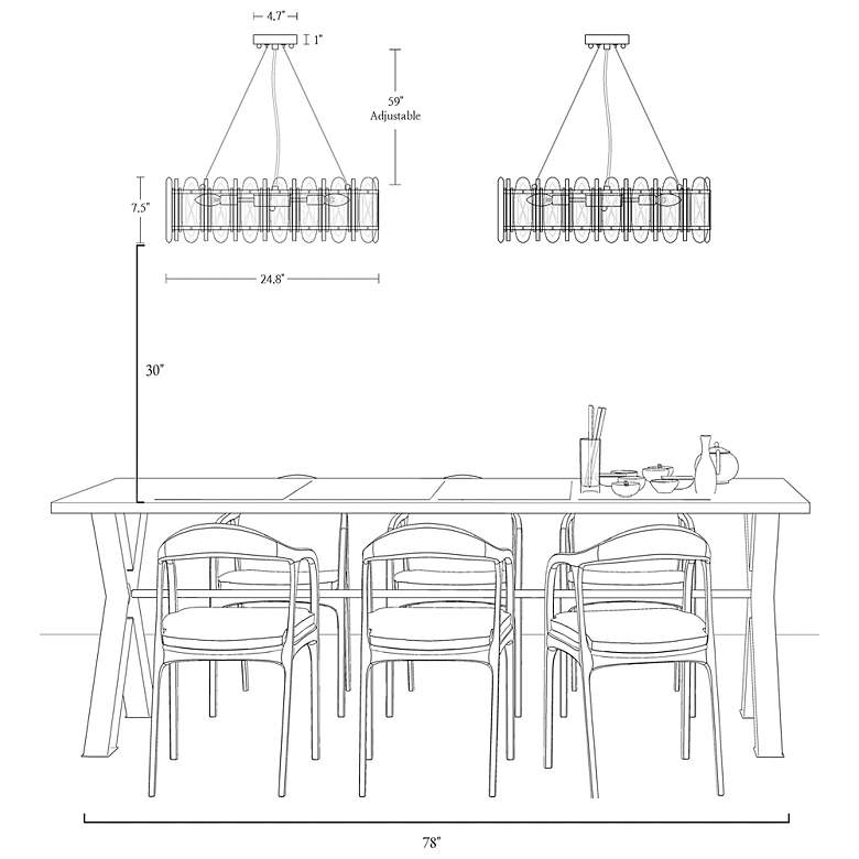 Image 7 Sancoas 6-Light Black Gold Crystal Chandelier more views