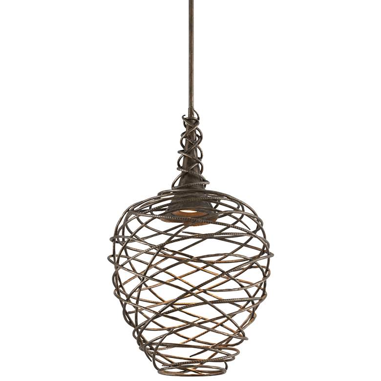 Image 2 Sanctuary 19 3/4 inch Wide Cottage Bronze LED Pendant Light