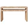 1_Sanctuary 59 3/4" Wide Woven Water Hyacinth Console Table