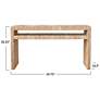3_Sanctuary 59 3/4" Wide Woven Water Hyacinth Console Table more views