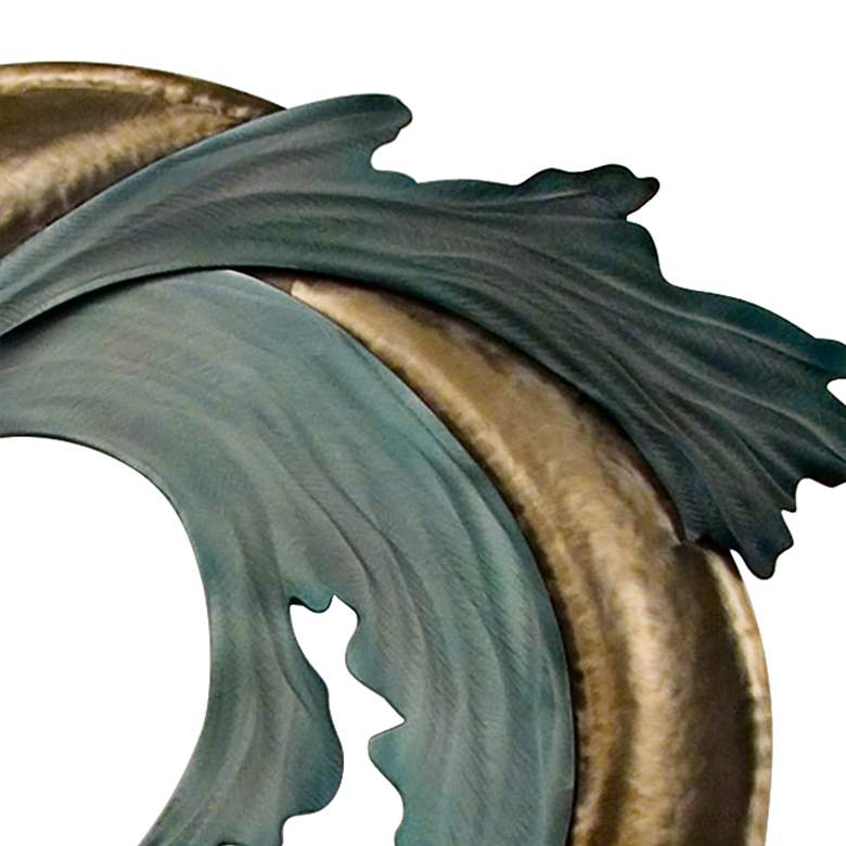 Image 3 Sand and Sea 36" Wide modern Coastal Metal Wall Art more views