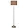 Sand Chain Reaction Brushed Nickel Pull Chain Floor Lamp