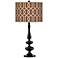 Sand Chain Reaction Giclee Paley Black Table Lamp