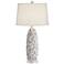 Sand Dollar Shells and Stars Ceramic Table Lamp