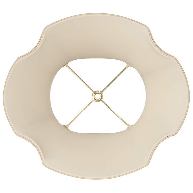 Image 3 Sand French Oval Shade 6.75/8.5x12.25/14x10.5 (Spider) more views