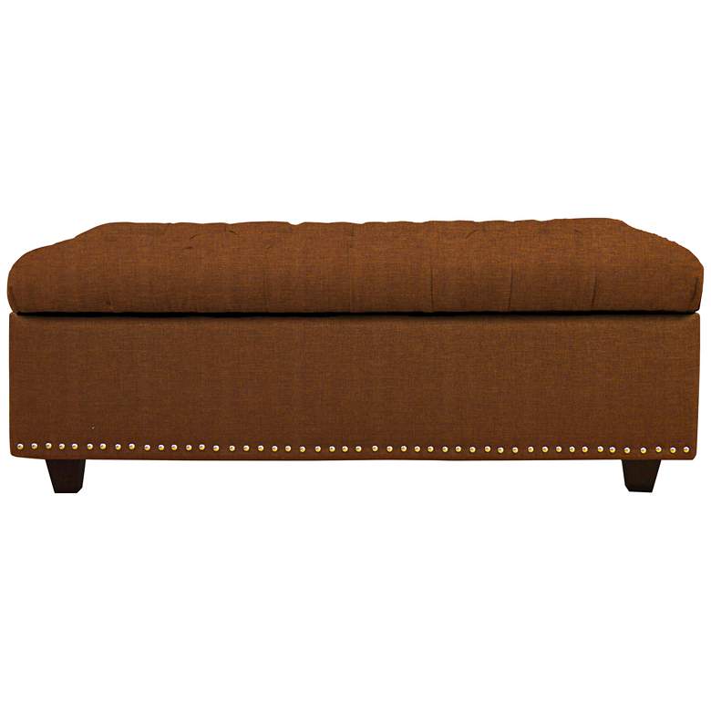 Sand Nuggets Fabric 48&quot; Wide Tufted Storage Bench