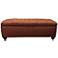 Sand Terracotta Fabric Tufted Storage Bench