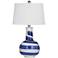 Sandals 24" Contemporary Styled Blue Table Lamp