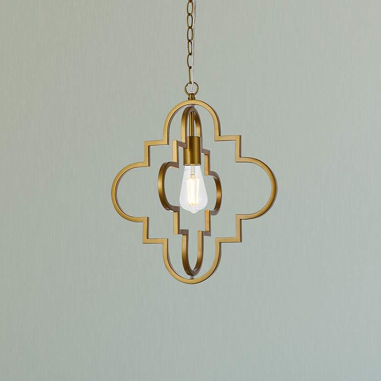 Image 1 Sandara 1 Lt Pendant In Brass
