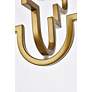 5_Sandara 12" Wide Brass Quatrefoil Mini Pendant more views