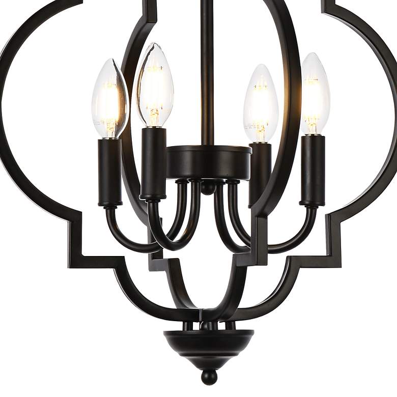 Image 3 Sandara 16" Wide Black 4-Light Pendant more views