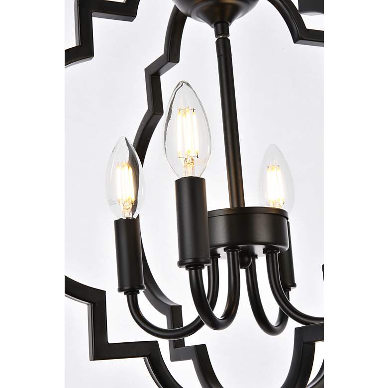 Image 6 Sandara 16" Wide Black 4-Light Pendant more views