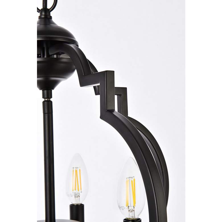Image 7 Sandara 16" Wide Black 4-Light Pendant more views
