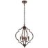 Sandara 16" Wide Weathered Oak 4-Light Pendant