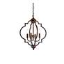 4_Sandara 16" Wide Weathered Oak 4-Light Pendant more views