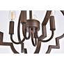 7_Sandara 16" Wide Weathered Oak 4-Light Pendant more views