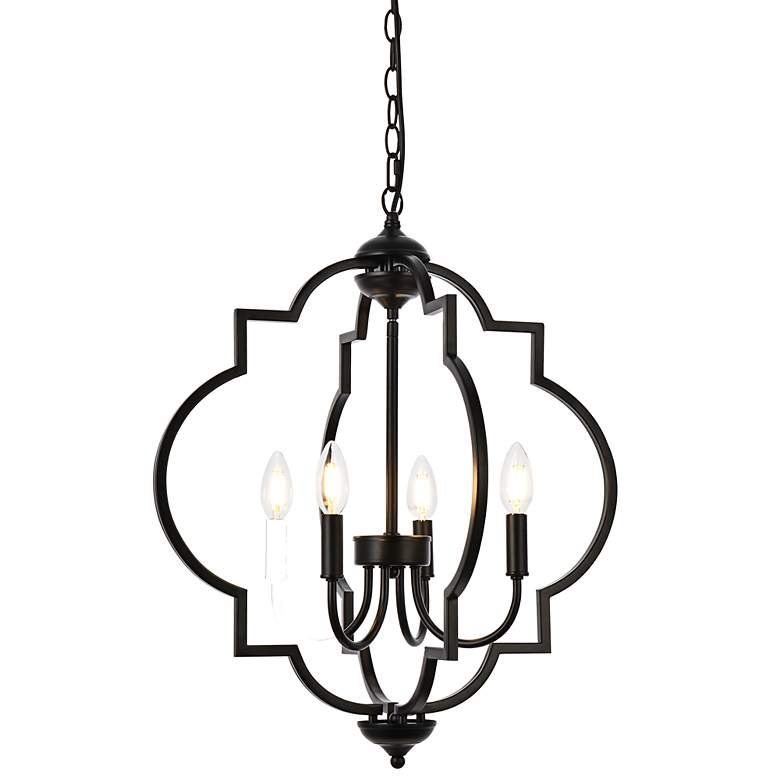 Image 2 Sandara 20 1/2" Wide Black 4-Light Pendant