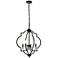 Sandara 20 1/2" Wide Black 4-Light Pendant
