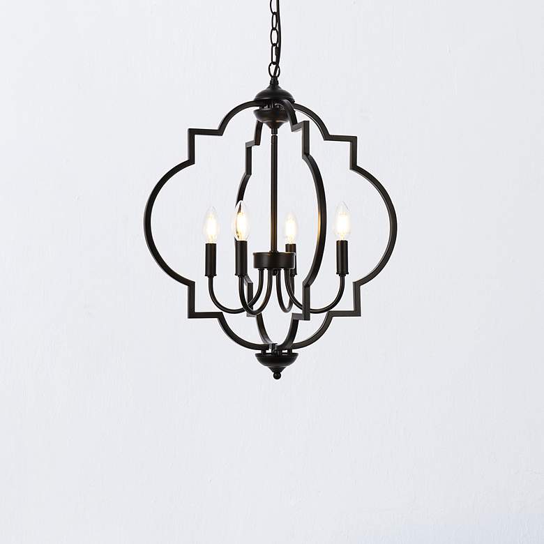 Image 2 Sandara 20 1/2" Wide Black 4-Light Pendant