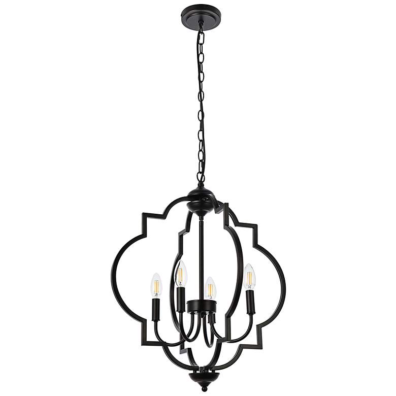 Image 4 Sandara 20 1/2" Wide Black 4-Light Pendant more views