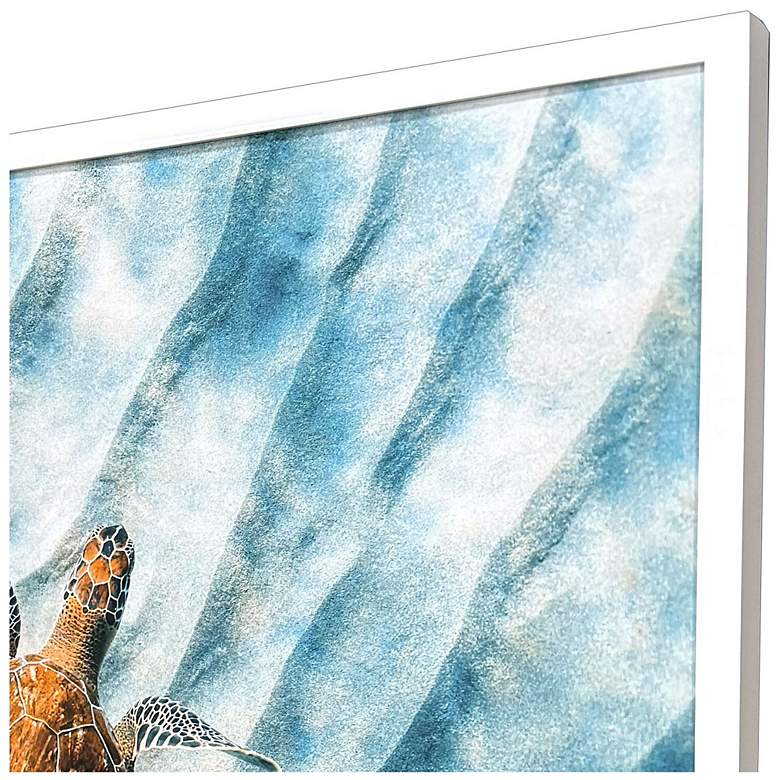 Image 3 Sandbar Sea Turtle 50"W x 38"H Coastal Framed Art more views