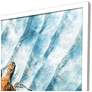 3_Sandbar Sea Turtle 50"W x 38"H Coastal Framed Art more views