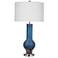 Sandee 30" Contemporary Styled Blue Table Lamp