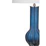 3_Sandee Blue Glass Table Lamp more views